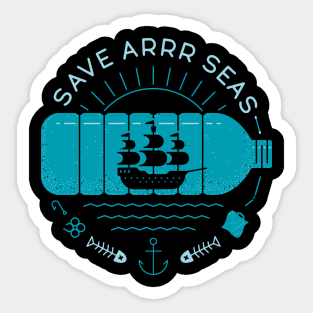 Save Arrr Seas Sticker